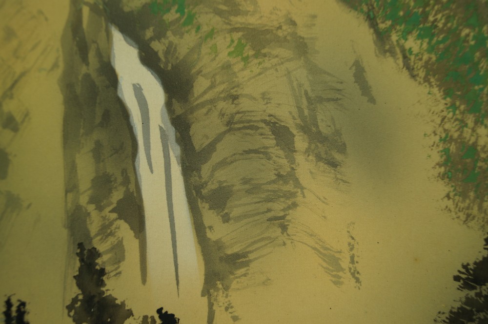 Landschaft Rollbild Wasserfall Nahaufnahme 2