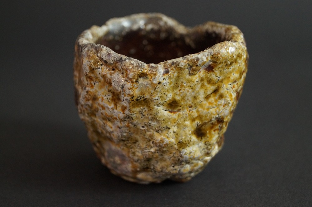Tanba Ware Guinomi by Masafumi Onishi Back View