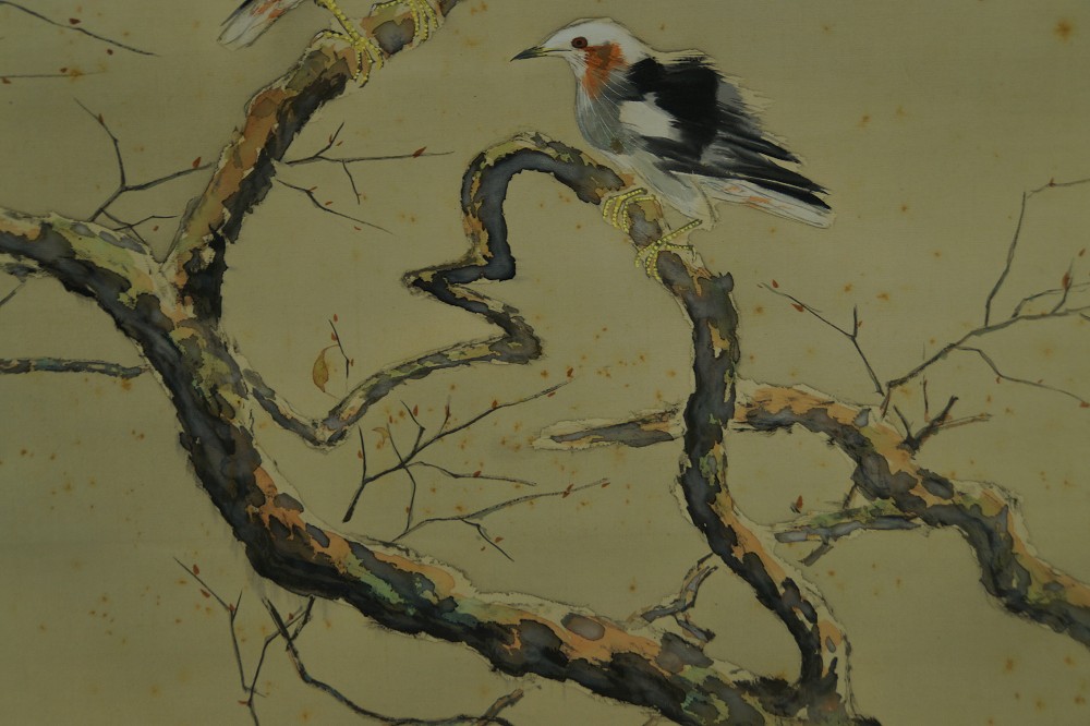 Cold Sky by Hosen Higashihara Bird Motif Close-Up 1