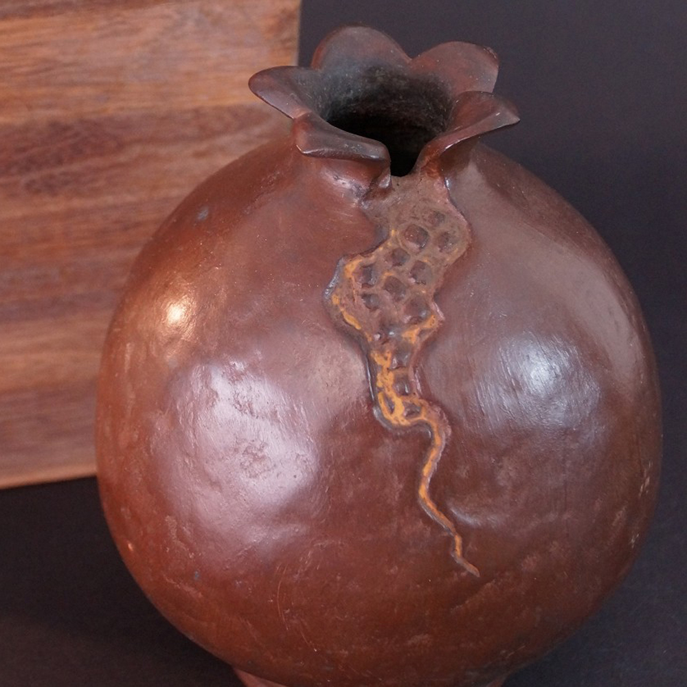 Vase Granatapfel von Yoshida Motiv Nahaufnahme Vorschau