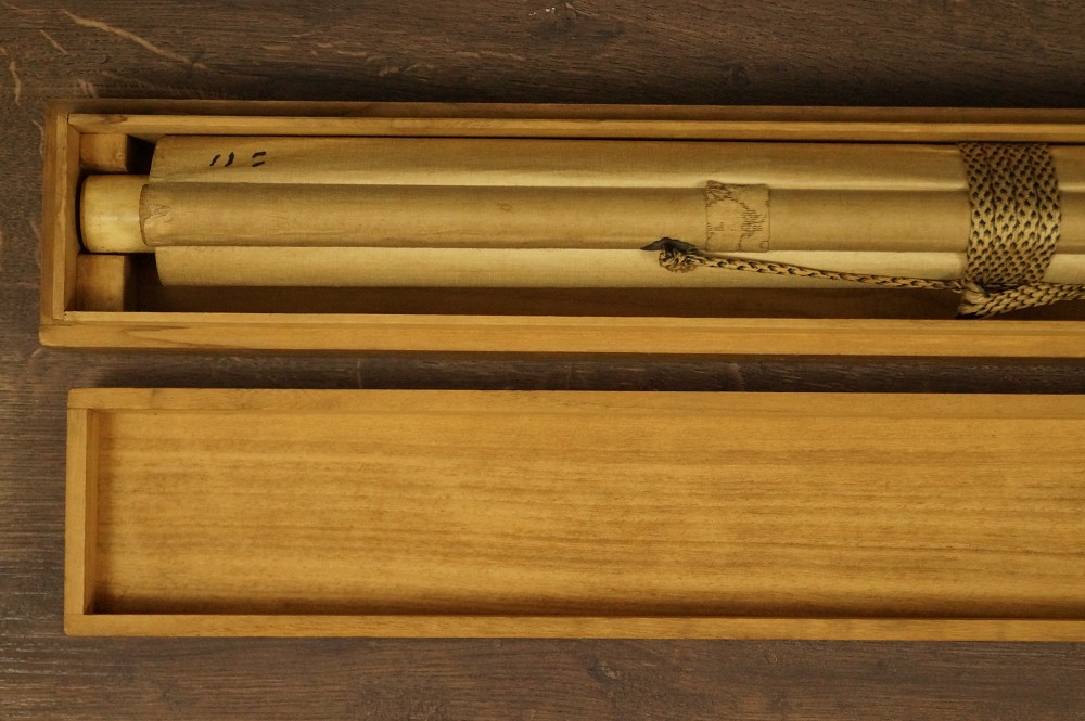 Two Koi Kakemono in Storage Box