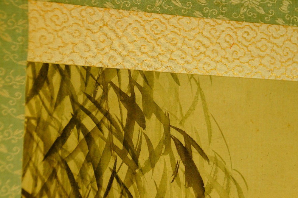 Willow in Moonlight by Yukawa Shodo mounting detail