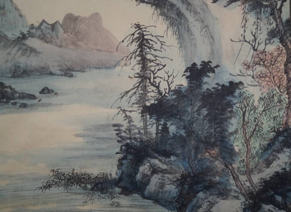 Berglandschaft Uferlandschaft Nahaufnahme