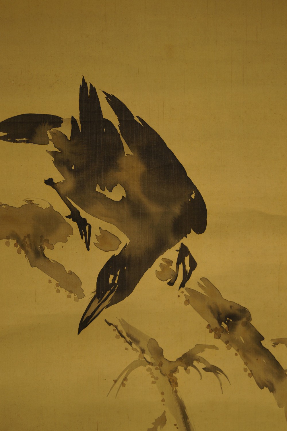 Crow on Persimmon Branch by Ito Yanagiso Motif Close-Up 1