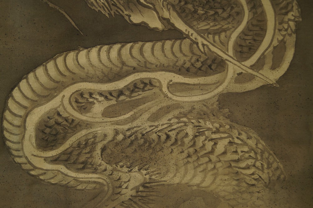 Drachen Kakemono Motiv Nahaufnahme 4