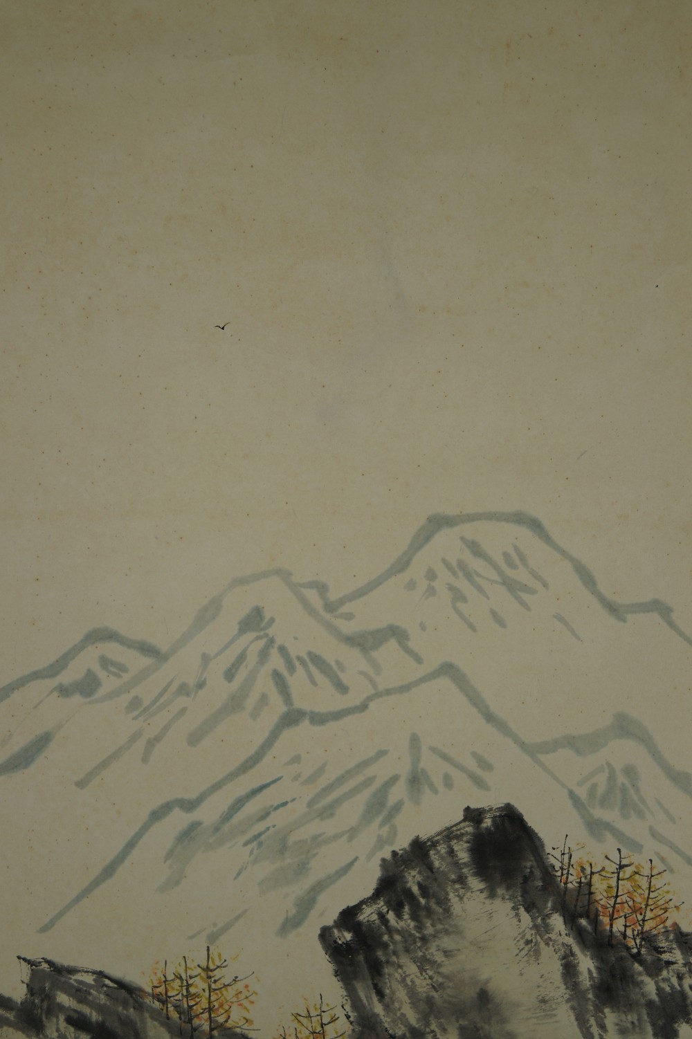 Landschaft Rollbild Berg-Motiv Nahaufnahme 1
