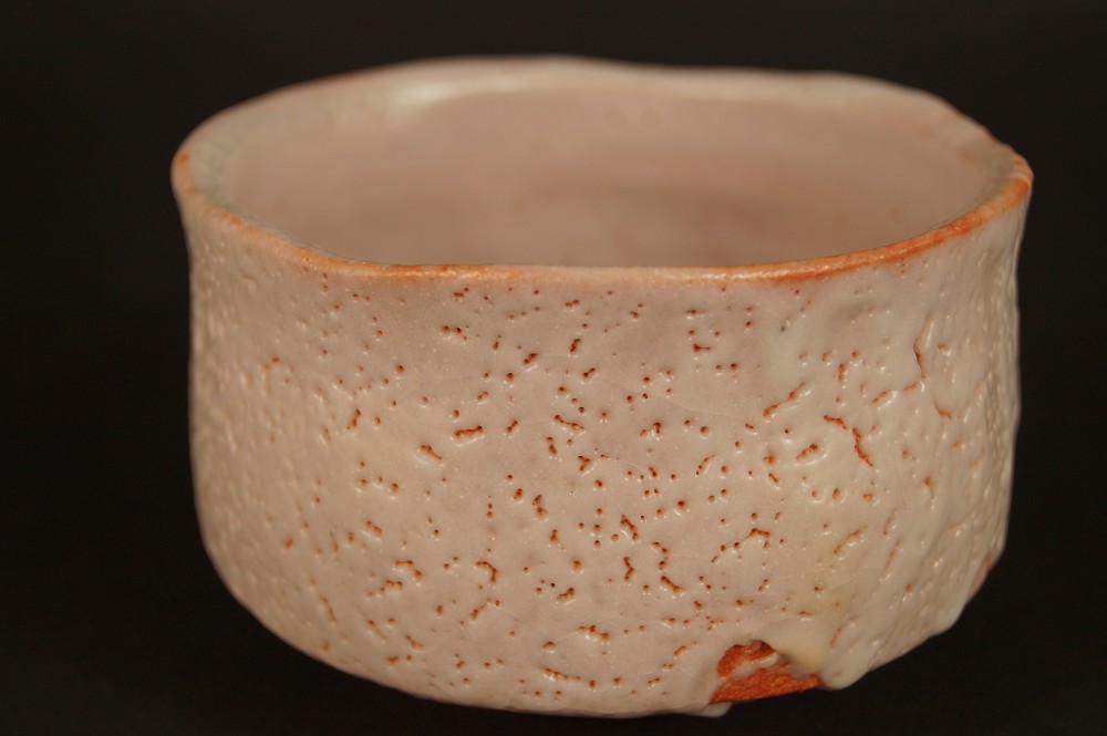 Shino Tea Bowl Back Back View