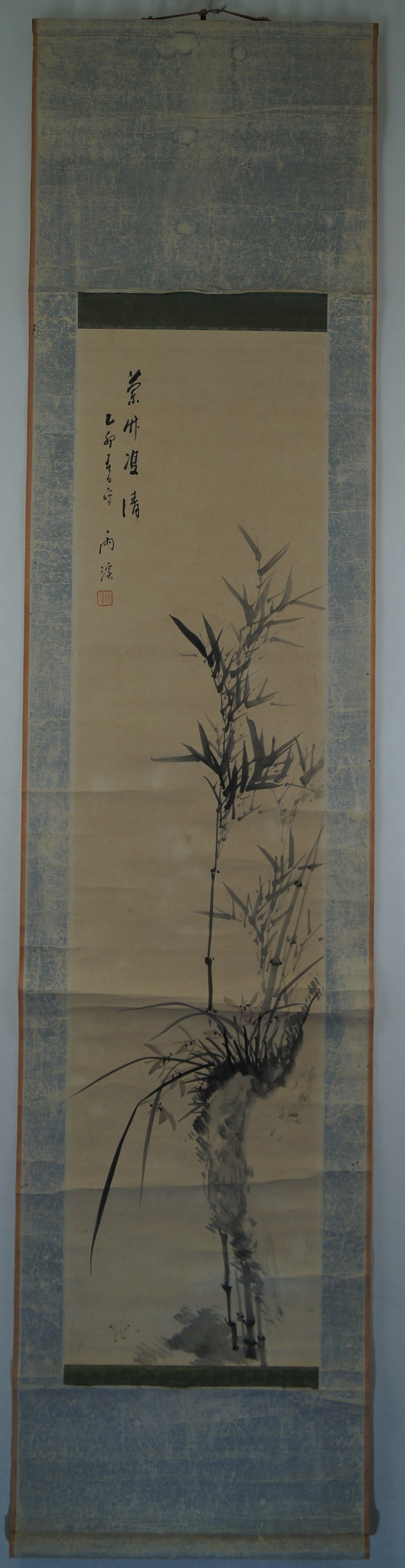 Bamboo hanging scroll full view of hanging scroll