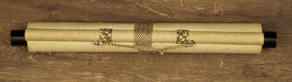 Sparrow Hanging Scroll Kakemono Rolled Up