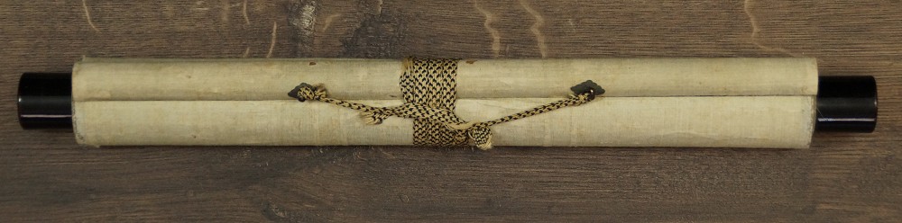 Autumn Song Kakemono rolled up