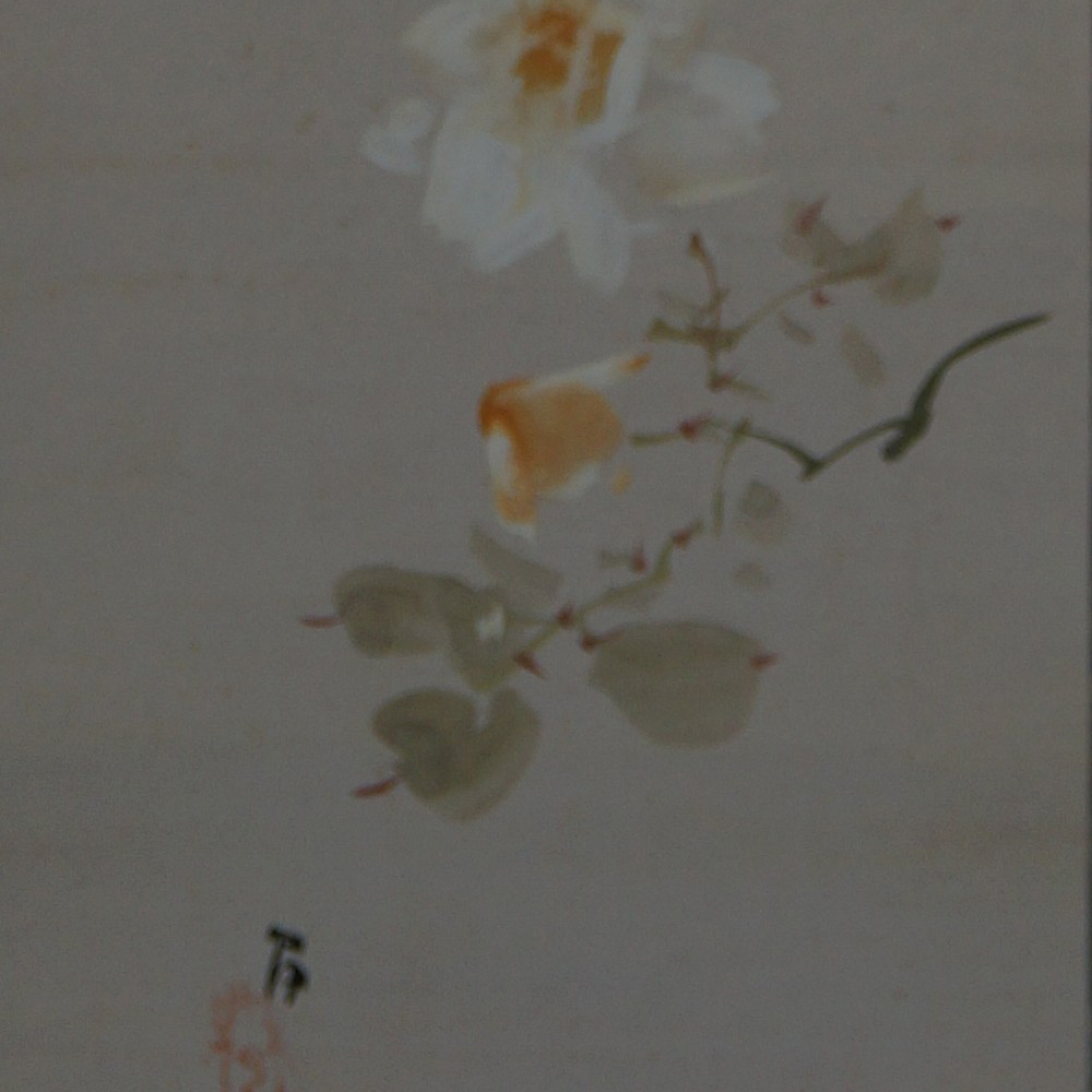 Kakemono flower motif close-up preview