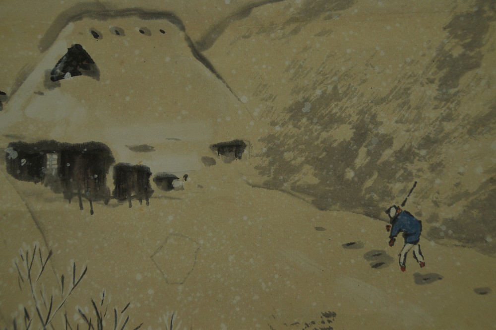 Winterlandschaft von Matsumado Imai Dorfmotiv Nahaufnahme 2