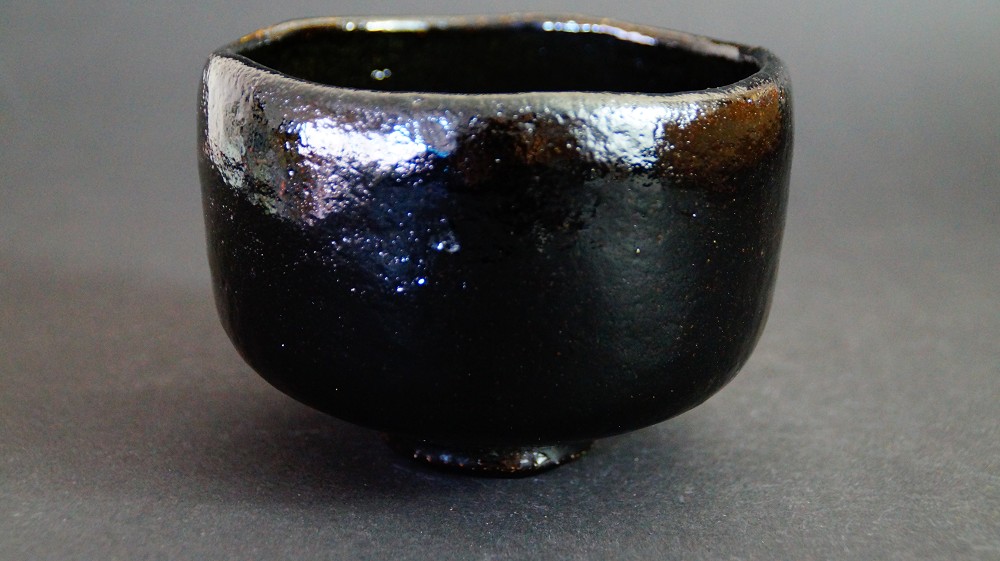 Chawan Tea Bowl Made of Raku Ware by Ono Kyuko Back View
