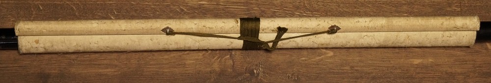Zen Kalligrafie Enso von Taniuchi Seigan Kakemono zusammengerollt