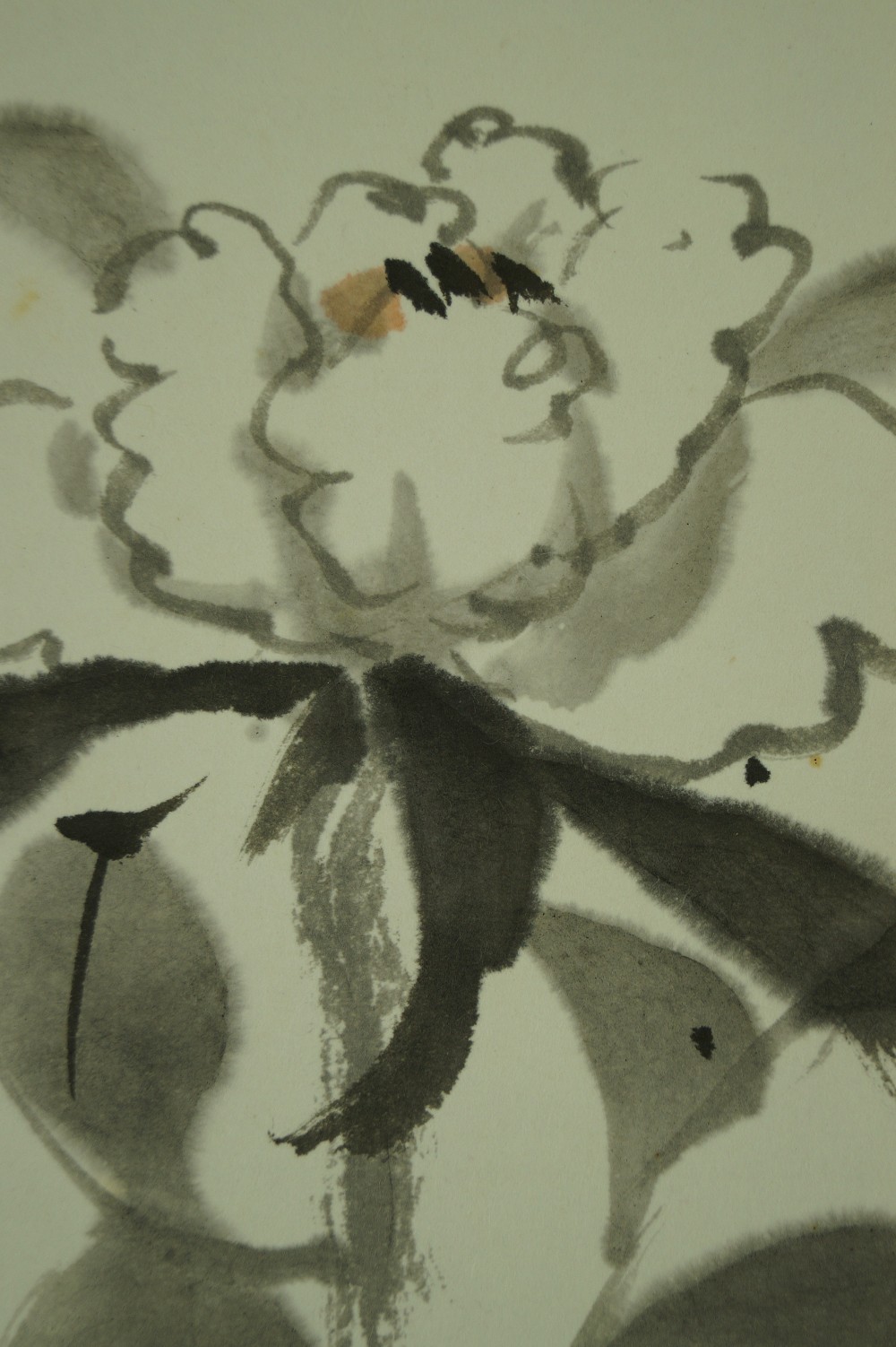 Kakemono Peonies Motif Close-Up 2