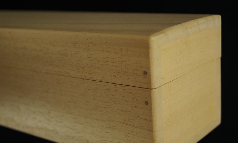 Closed Wooden Box Storage Box Close-Up