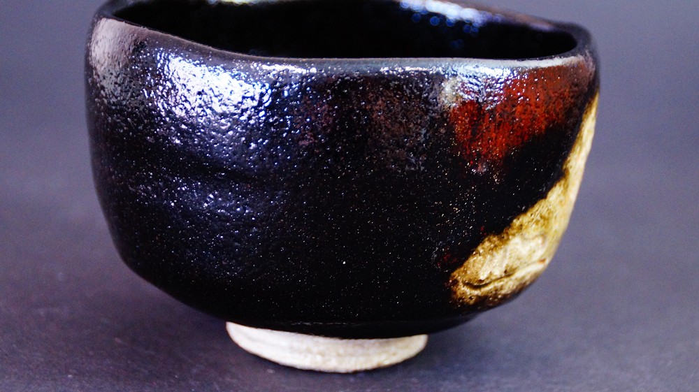 Chawan Made of Raku Ware by Yoko Meido Side View 2