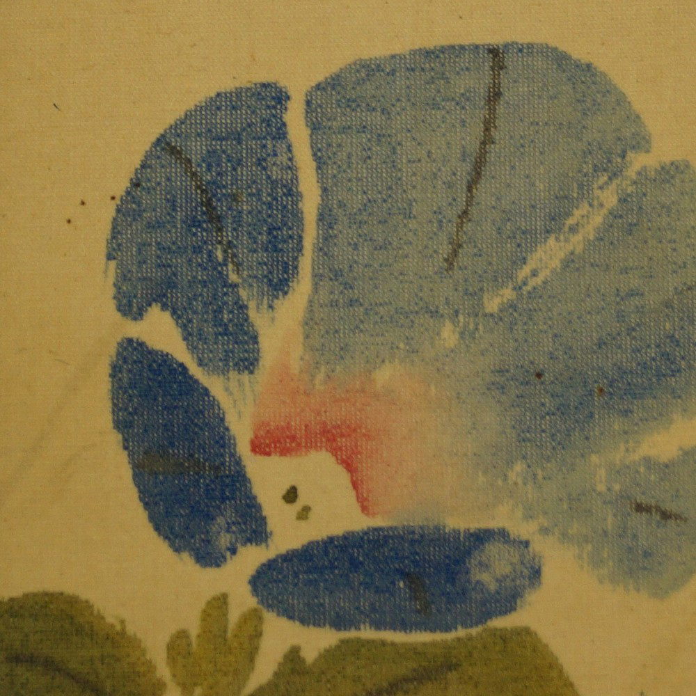 Japanese Painting Iris Motif Close-Up Preview