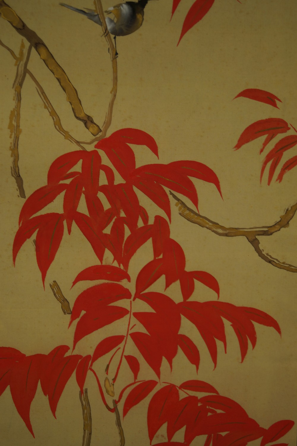 Autumn Hanging Scroll by Hokage Higashihara Bird Motif Close-Up 2
