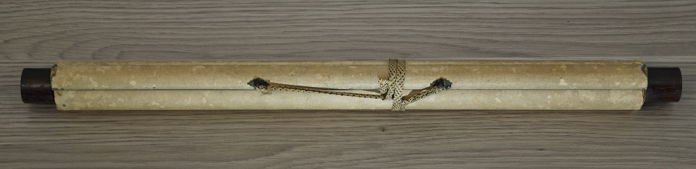 Kakemono Kalligrafie Gedicht Zusammengerollt