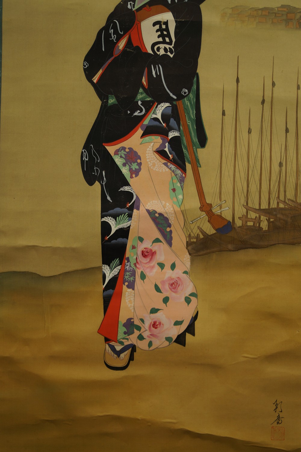 Beauty in Kimono Kimono Motif Close-Up 1