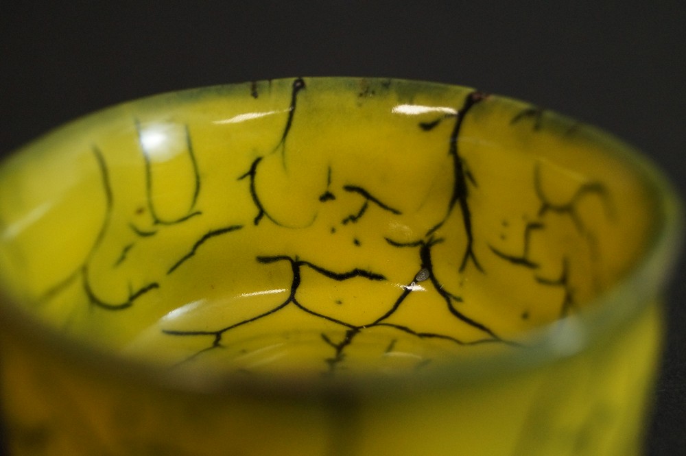 Hasami Guinomi by Akitoshi Kurosaki Glaze Close-Up