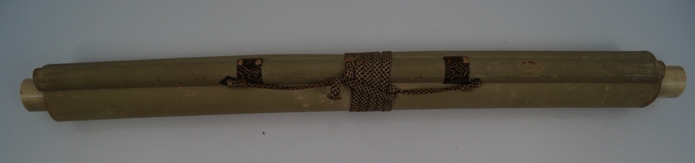Bird on Tree Kakemono Rolled Up