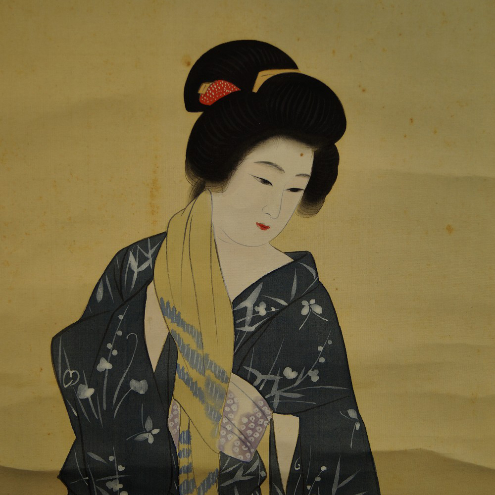 Beauty in Kimono Motif Close-Up Preview