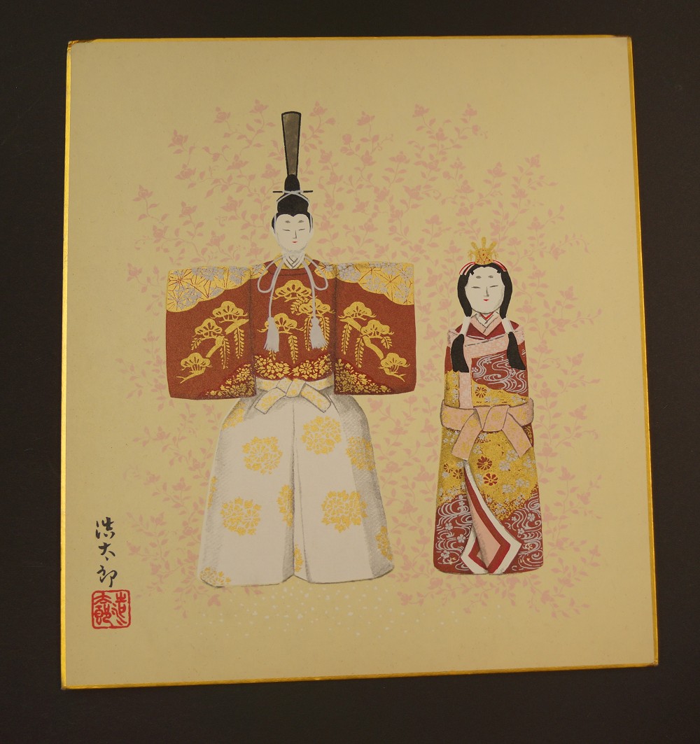 Shikishi Hina Dolls Druck Shikishi Gesamtansicht