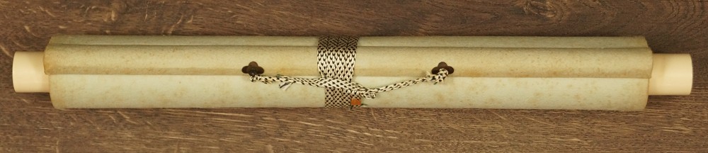 Kalligrafie Kakemono zusammengerollt