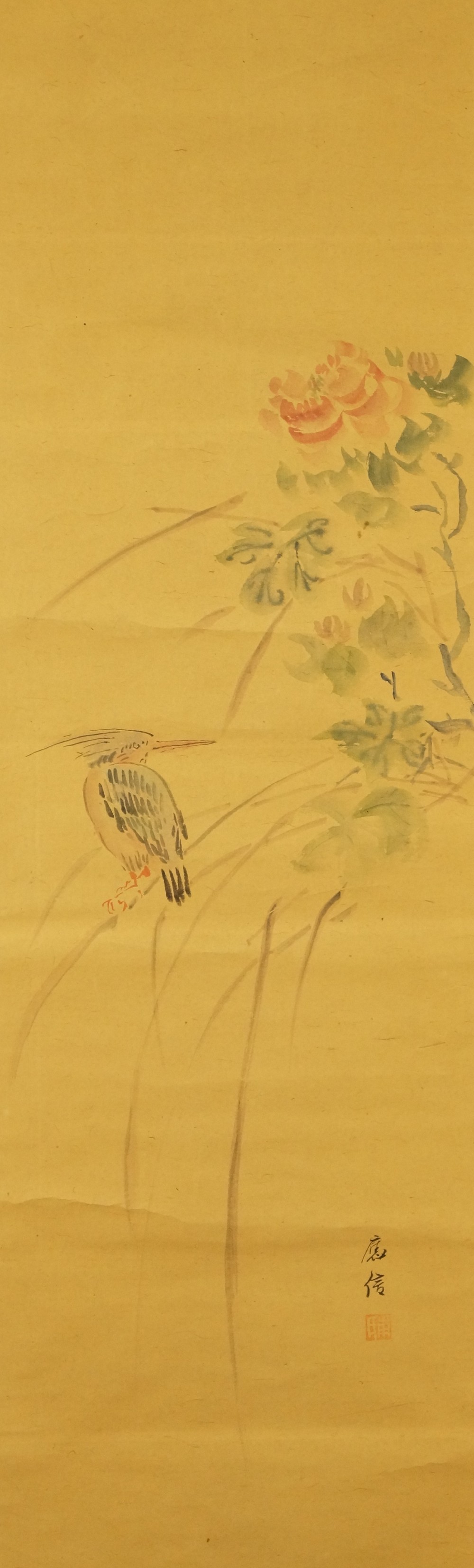 Vogel Kakemono Gesamtmotiv ohne Rahmung