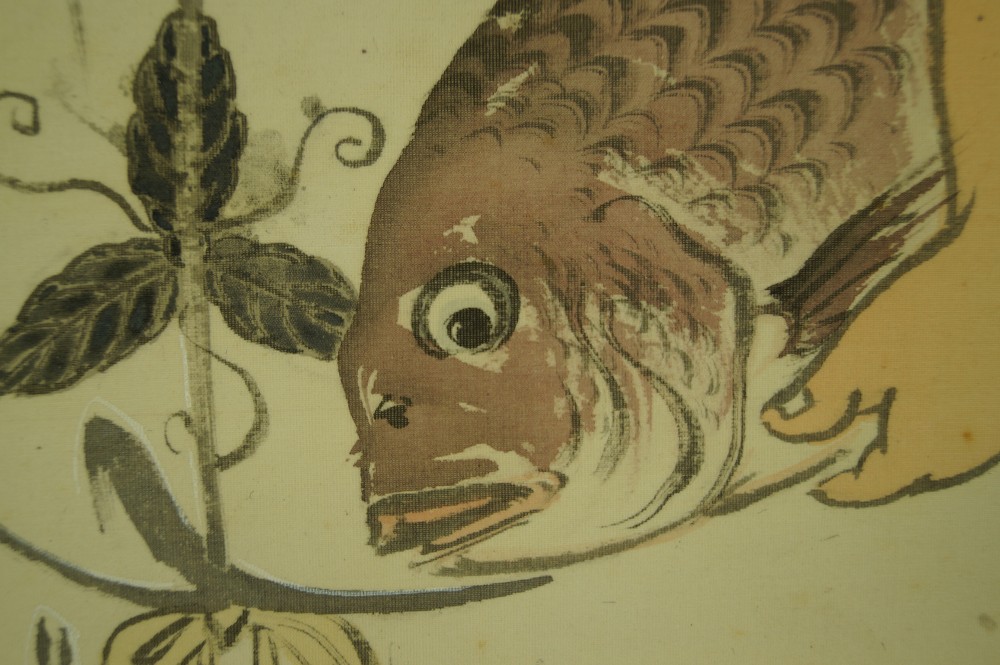 Fisherman fish motif close-up