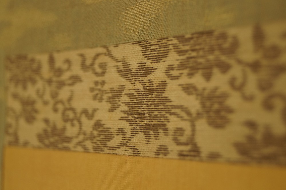 Kraniche Rollbild Montierungsdetail 2