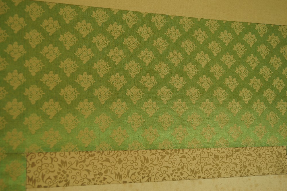 Landschaft Rollbild Kakejiku Kakemono Montierungsdetail