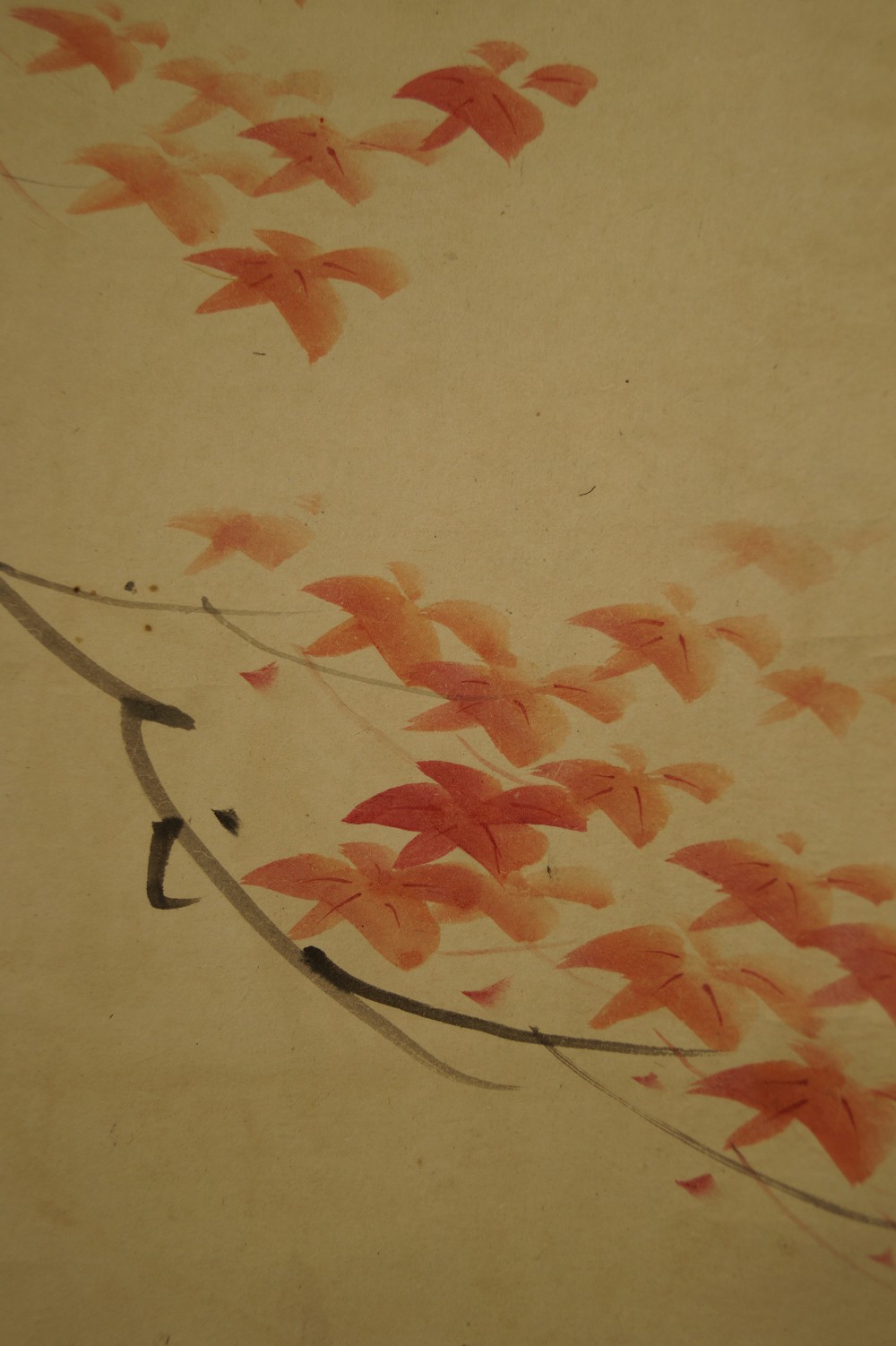 Woodcutter Maple Leaves Motif Close-Up 2