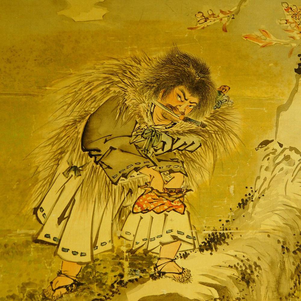 Nocturnal Robber Kakemono Motif Close-Up Preview