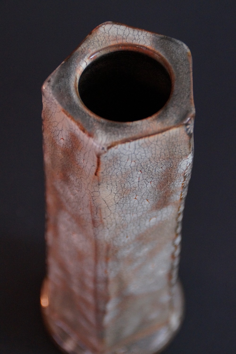 Seto Vase by Hidetoshi Suzuki Neck View Close-Up 2