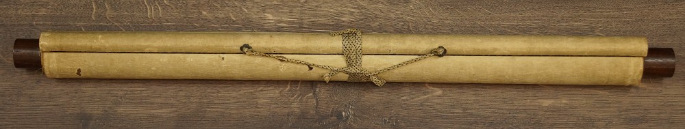 Kakemono Rolled Up and Tied