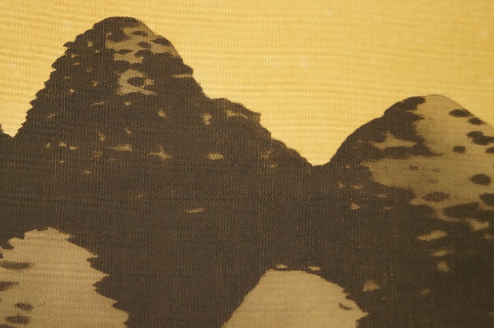 Berge Kakemono Berg Motiv Nahaufnahme 1