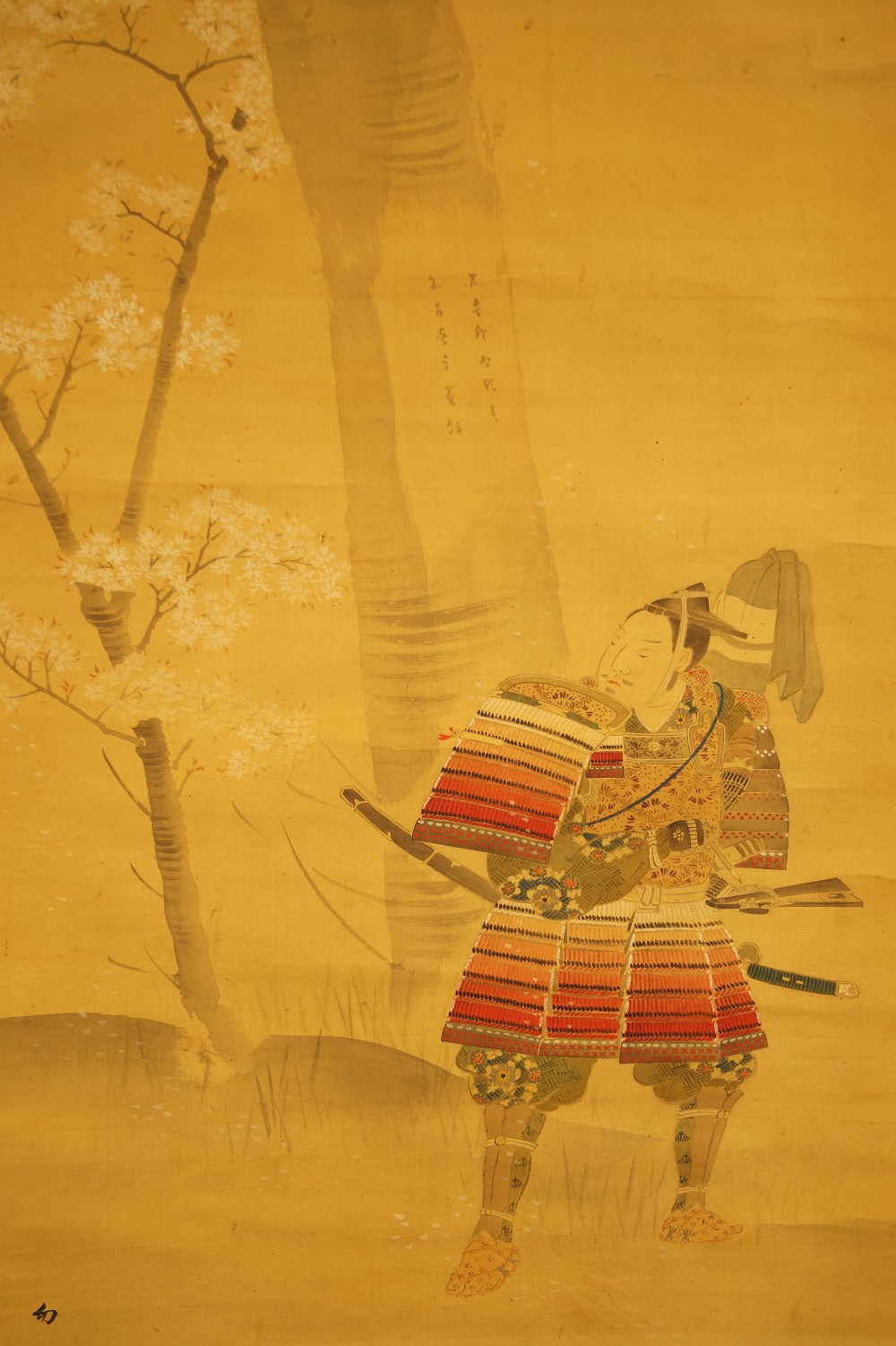 Samurai Warrior Under the Cherry Tree Samurai Close-Up 1