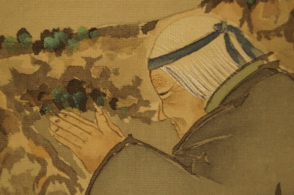 Takasago Hanging Scroll Takasago Motif Close-Up 4