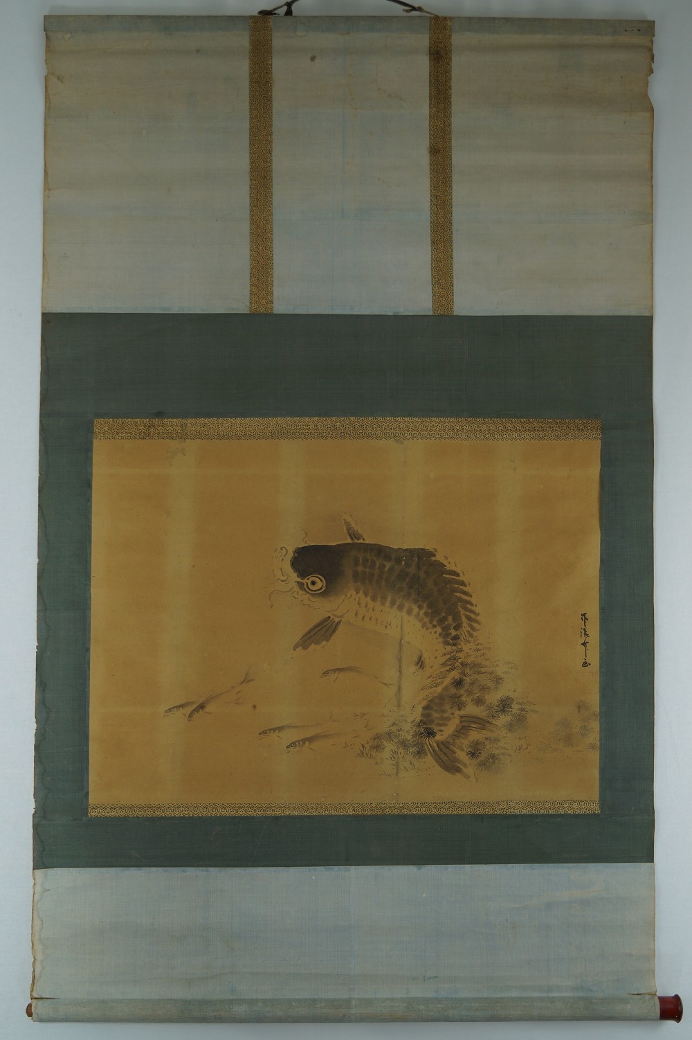 Koi Hanging Scroll Full View Hanging Scroll