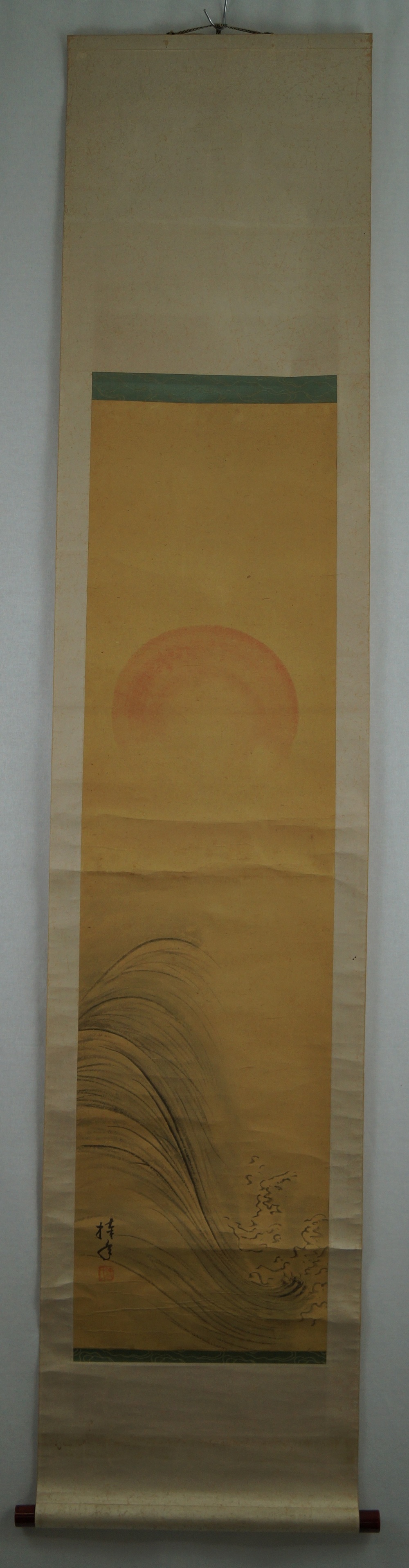 Aufgehende Sonne - Japanisches Rollgemälde (Kakejiku)