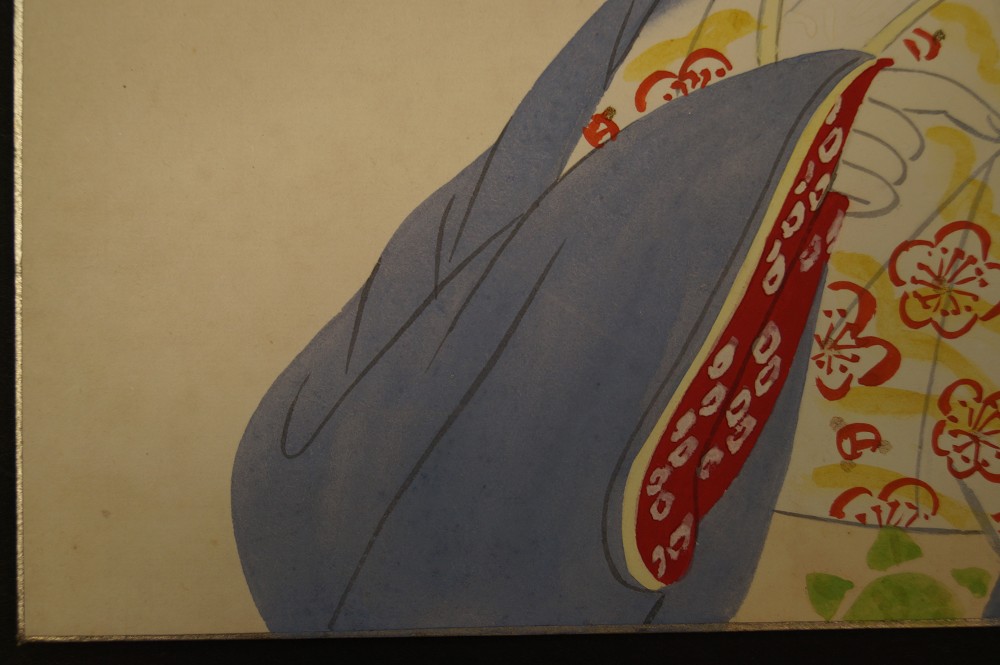 Shikishi Schoenheit im Kimono Motiv Nahaufnahme 3
