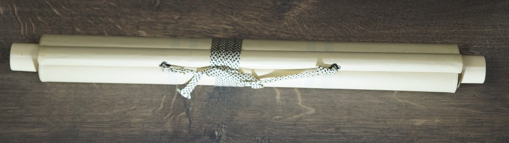 Jurojin on Clouds Kakemono Rolled Up