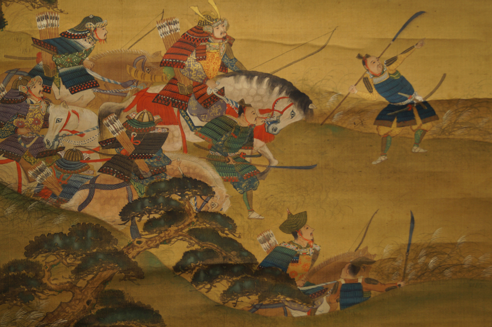 Samurai warrior by Tosa Mitsuzane hanging scroll 2 motif close-up 2
