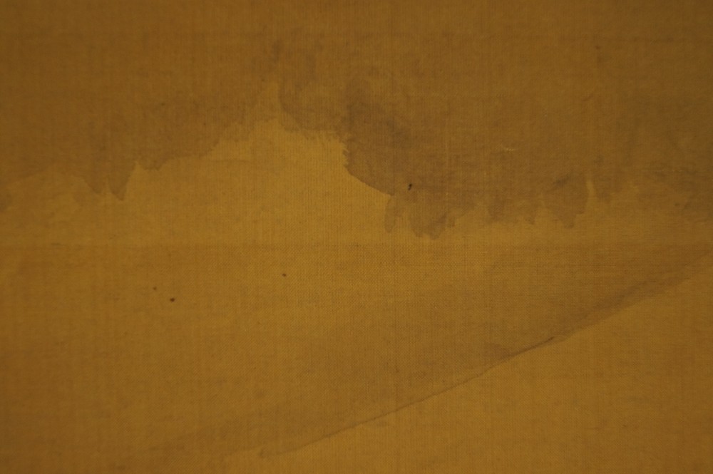 Fuji-San hinter Kiefernhuegel von Kano Naganobu Landschaft Nahaufnahme 1