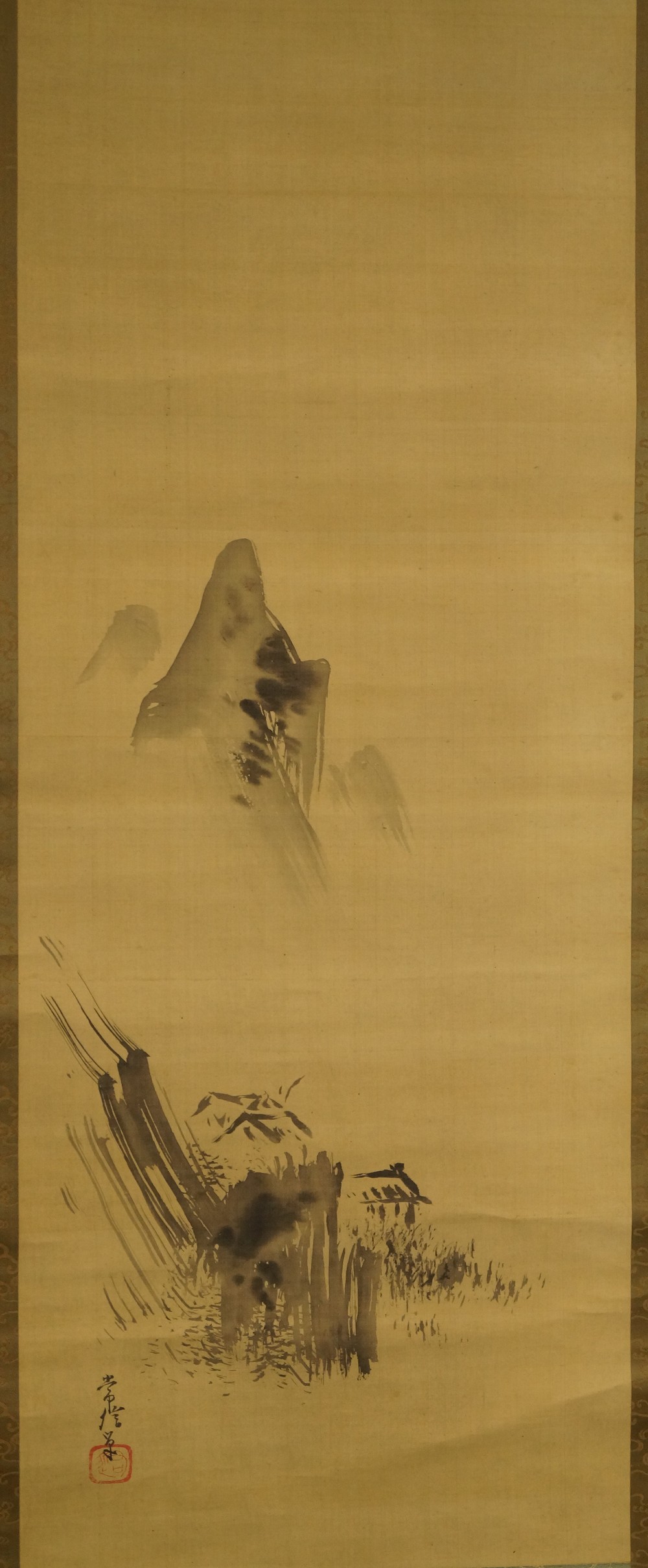 Landschaft von Kano Tsunenobu Gesamtmotiv ohne Rahmung 1