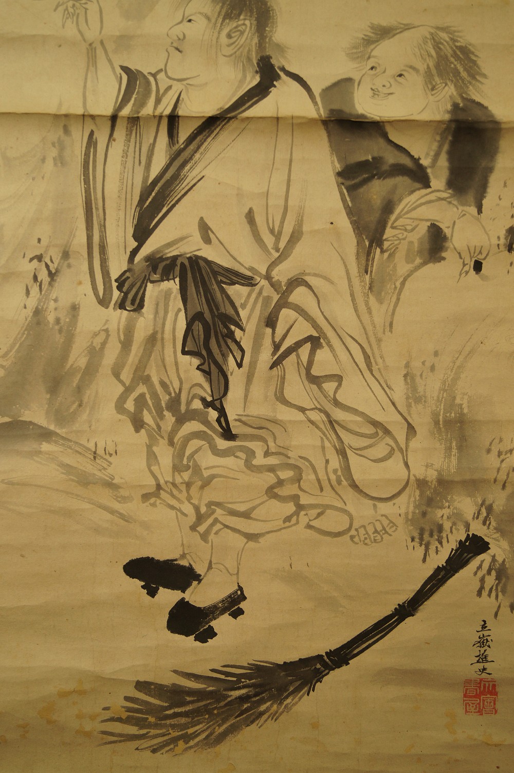 Kalligraf - Japanisches Rollbild (Kakejiku, Kakemono)