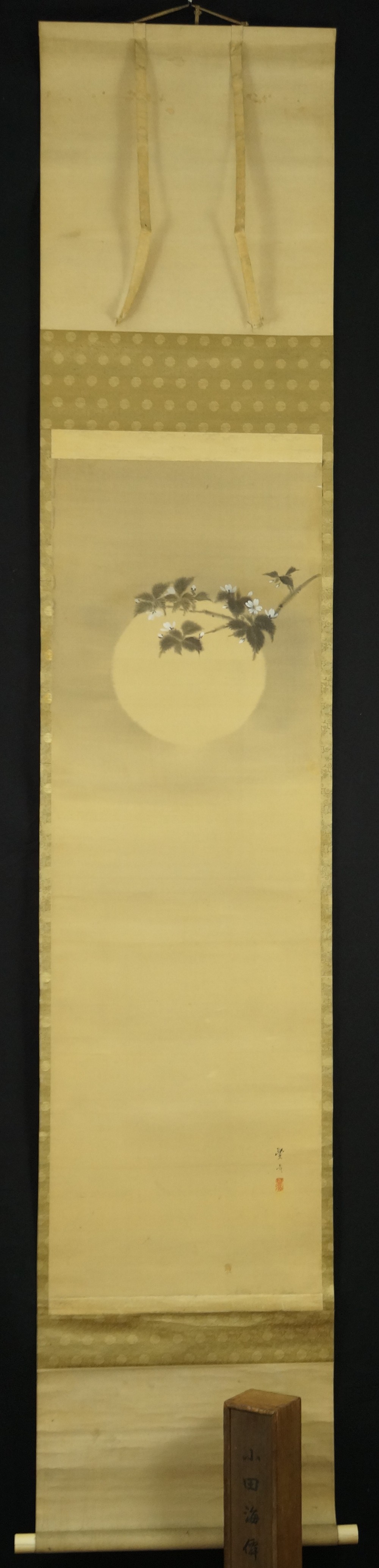 Blueten im Mondlicht von Toyohiko Okamoto Gesamtansicht Rollbild